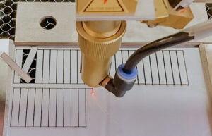 laser cut Fujipoly thermal pad semiconductor Sacramento Carmichael specialty laser work custom