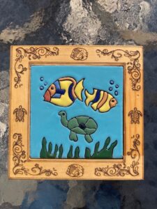 Fish Trivet laser wood tile Sacramento