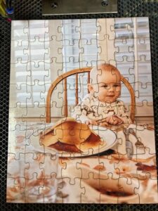 Jig Saw Puzzle laser cut from JPEG any size holiday birthday special occasion Sacramento
