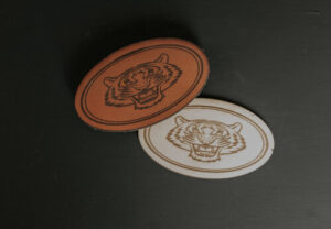 Laser cut and marked wood leather Sacramento custom laser Carmichael west Sacramento