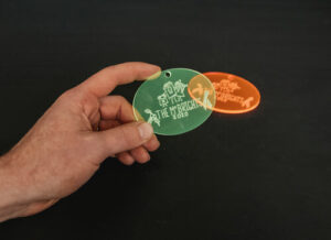 acrylic laser Christmas ornaments any size your design Sacramento Carmichael custom laser