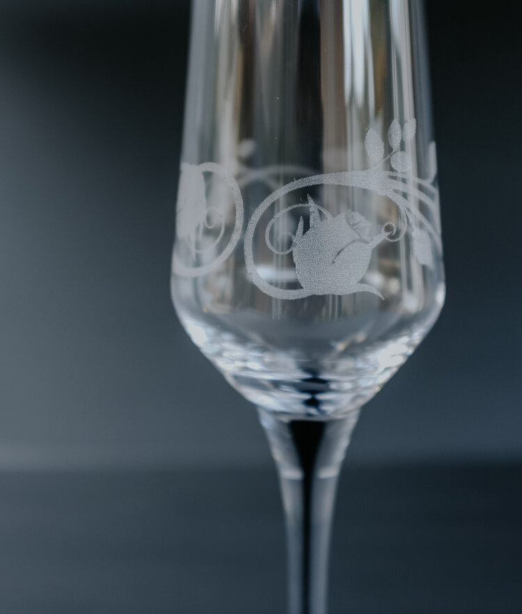 custom laser engraved wine glasses Sacramento wedding champagne glass Carmichael